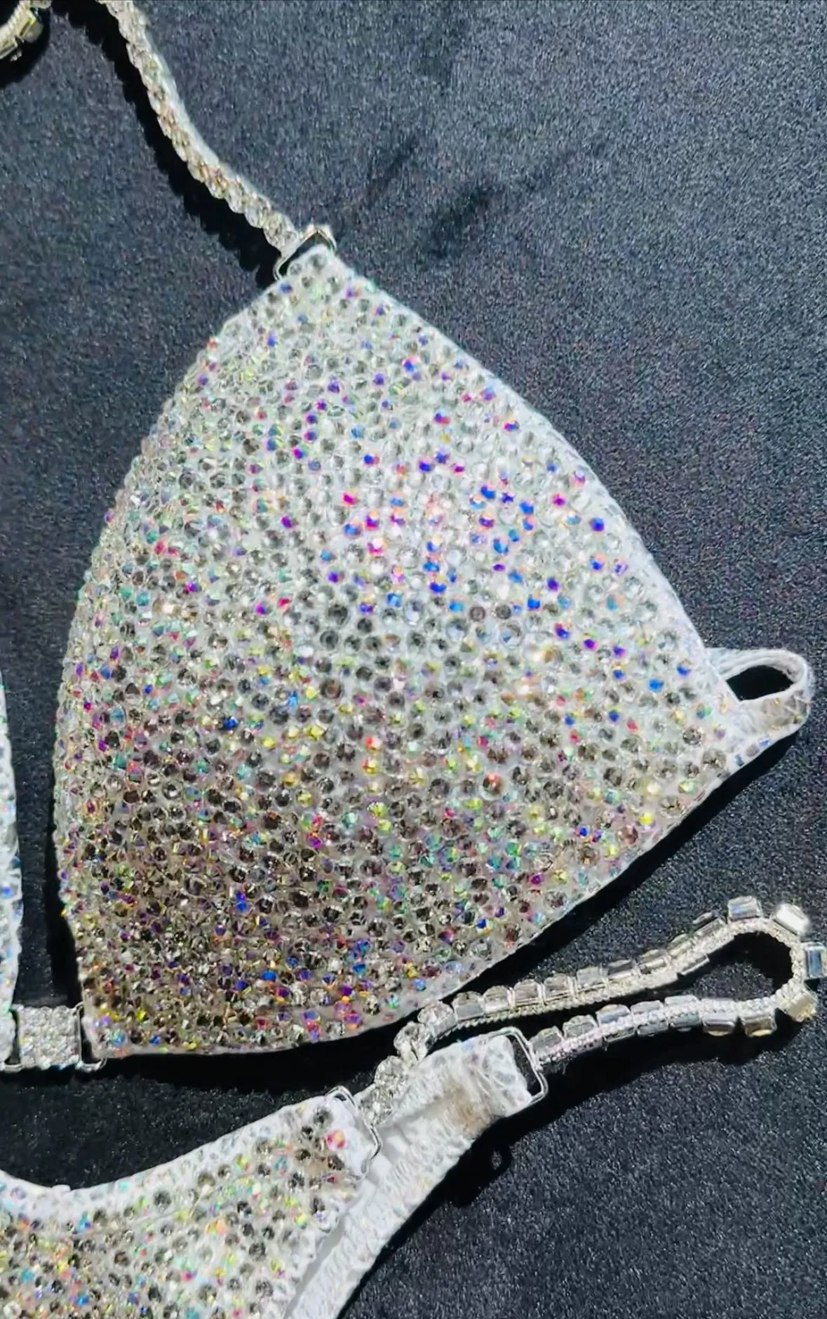 Super White Sparkle Competition Bikini