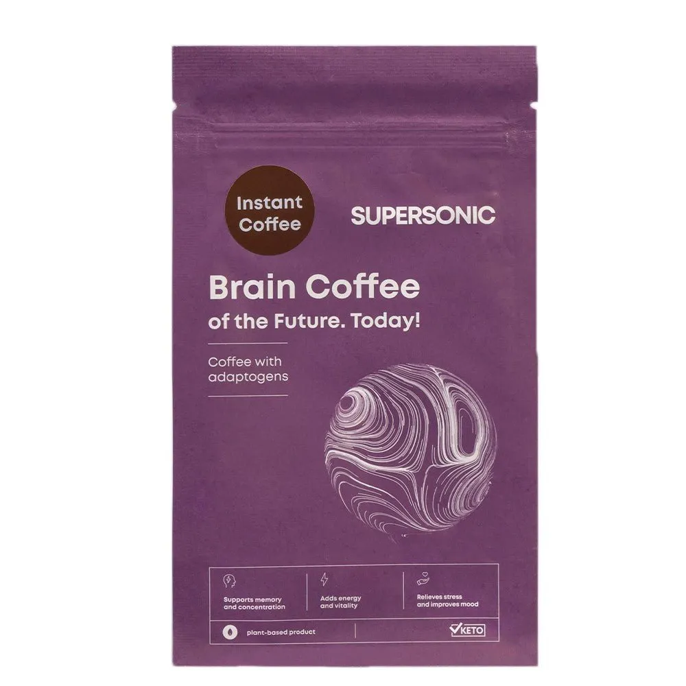 SUPERSONIC Brain Coffee - Instant coffee with adaptogens 180g
