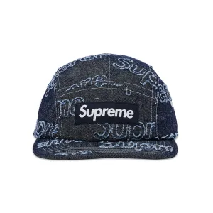 Supreme Lasered Denim Camp Cap 'Navy' (2024)