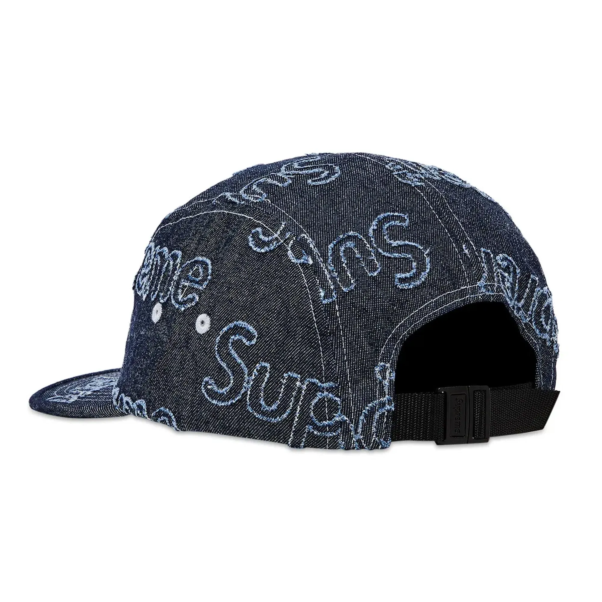 Supreme Lasered Denim Camp Cap 'Navy' (2024)