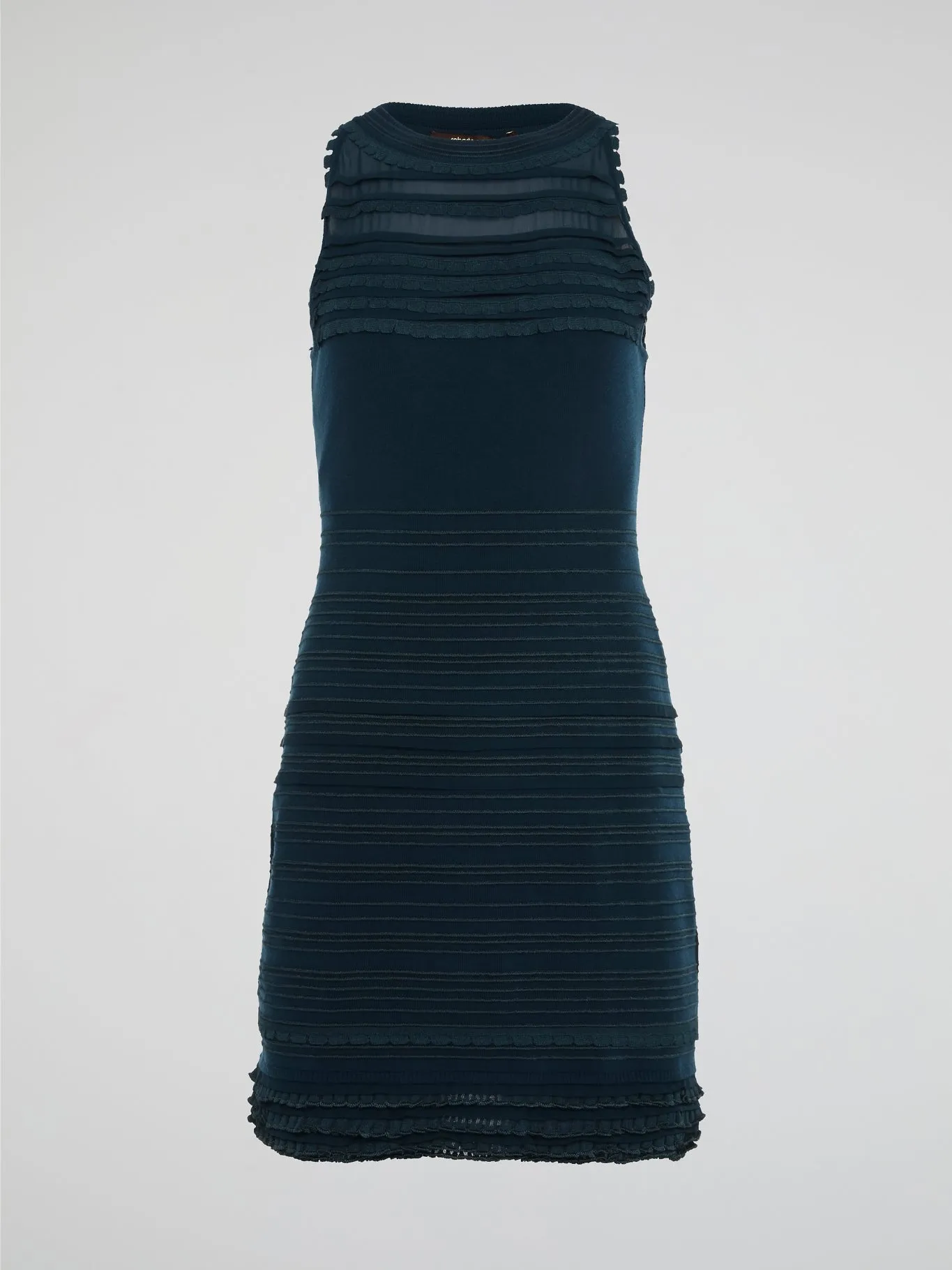 Teal Frill Detailed Dress