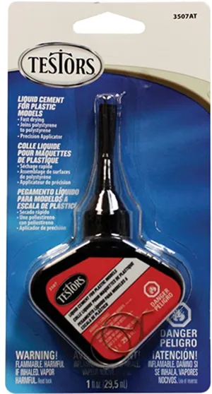 Testors 3507AT Liquid Cement for Plastic Models, 1-Ounce