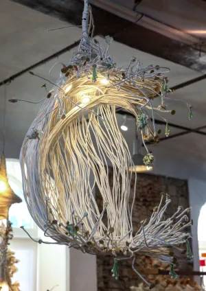 Textile sphere Lamp