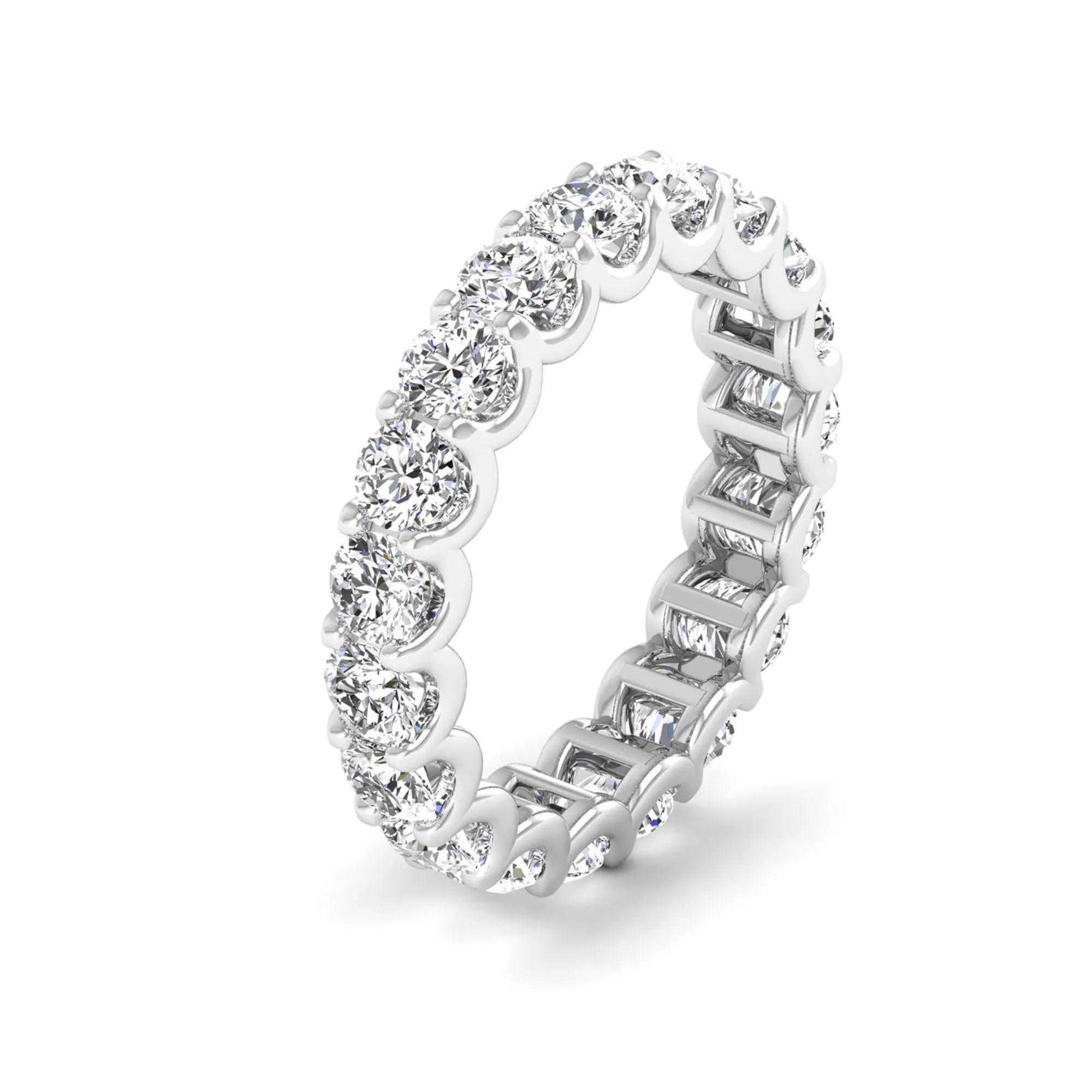 U-Prong Diamond Eternity Band
