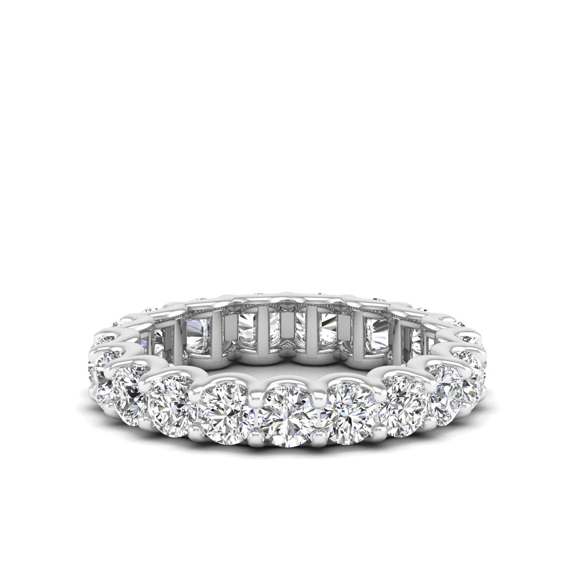 U-Prong Diamond Eternity Band