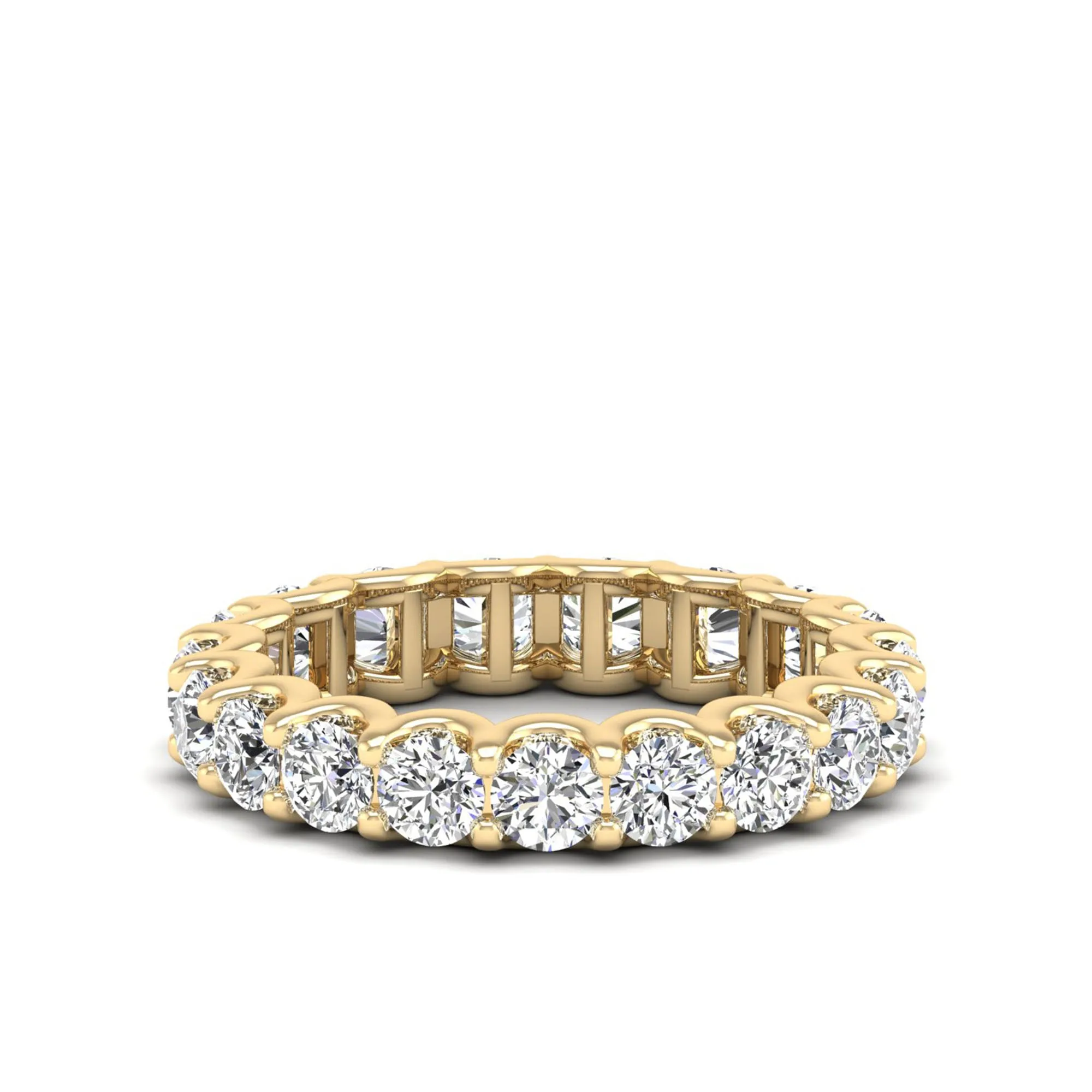 U-Prong Diamond Eternity Band