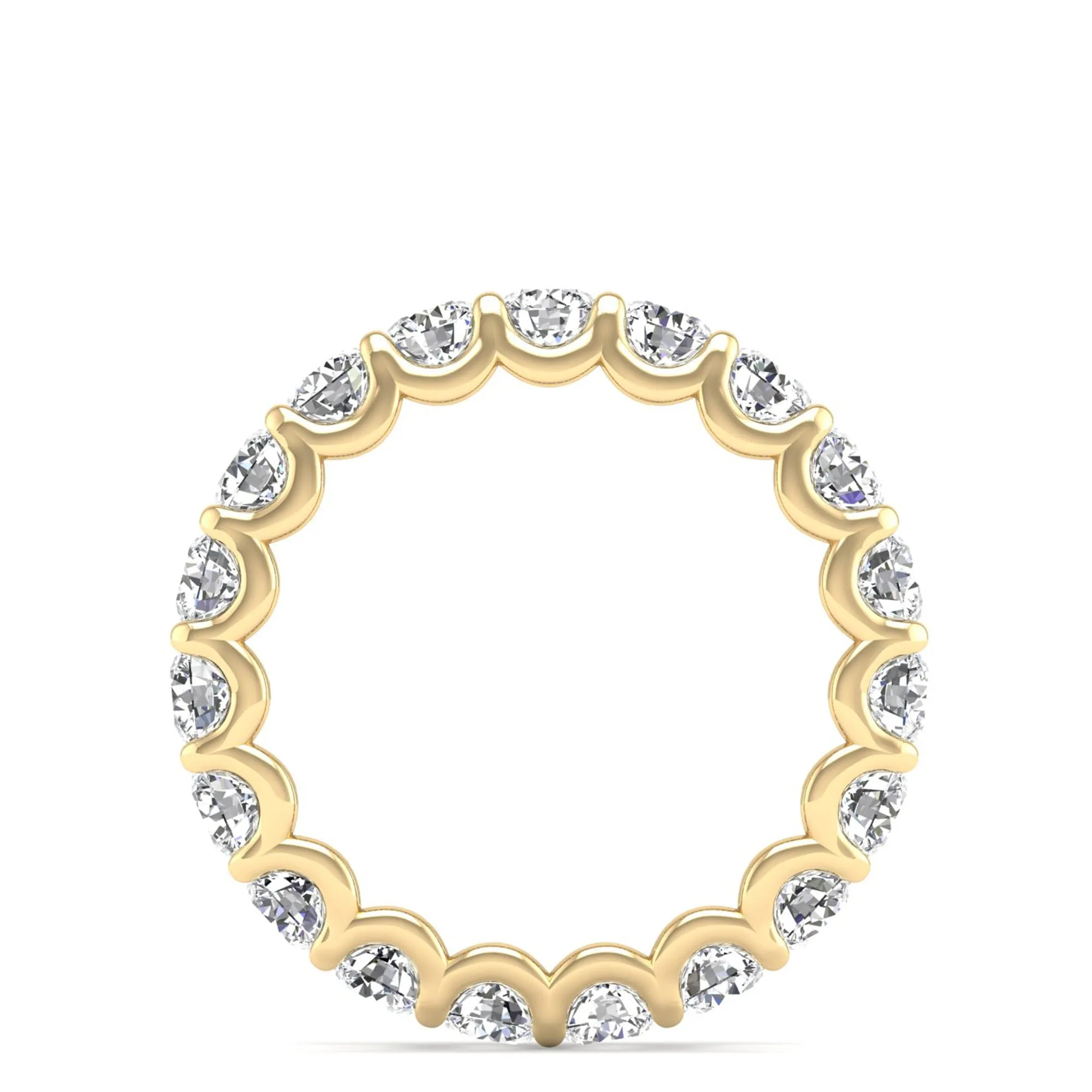 U-Prong Diamond Eternity Band