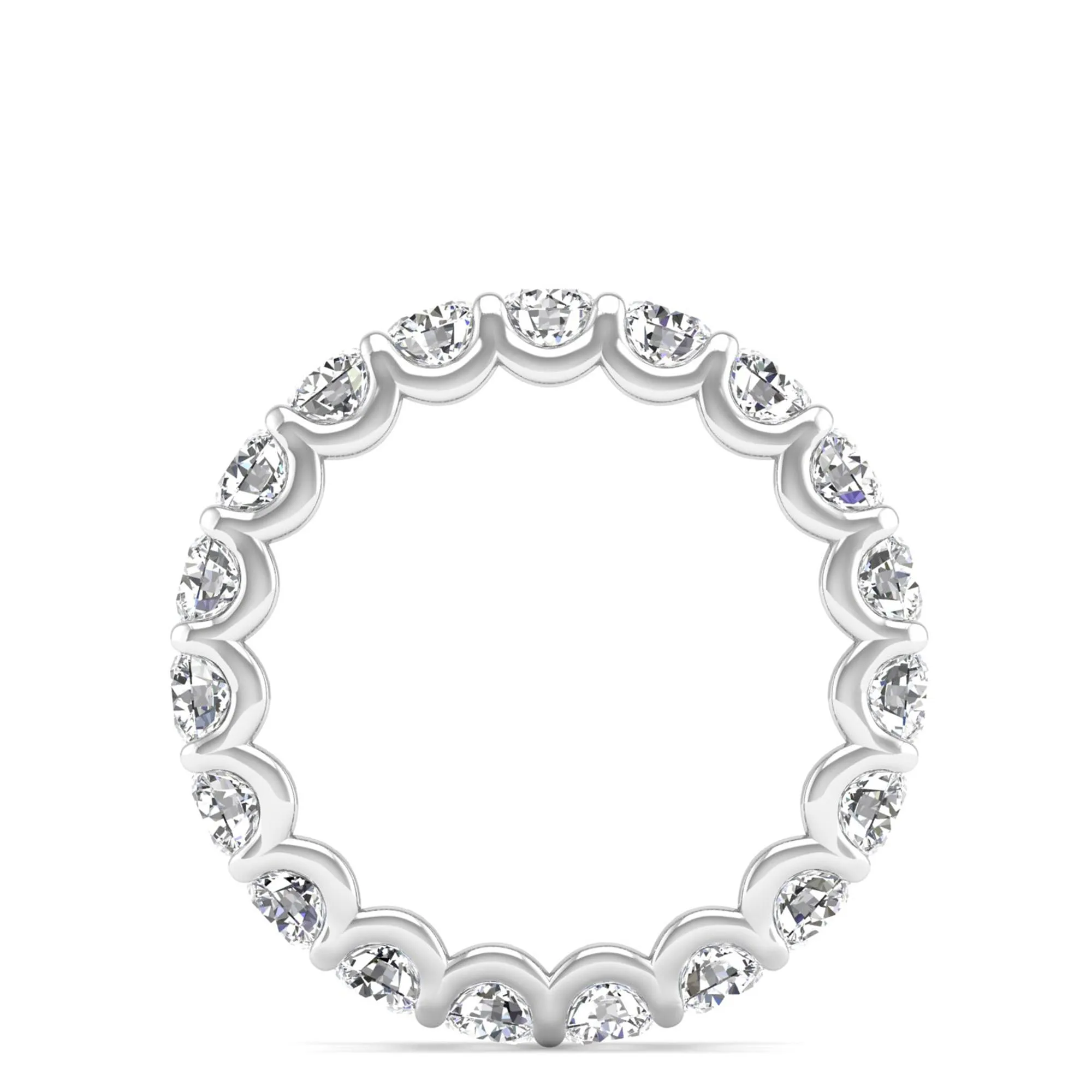 U-Prong Diamond Eternity Band