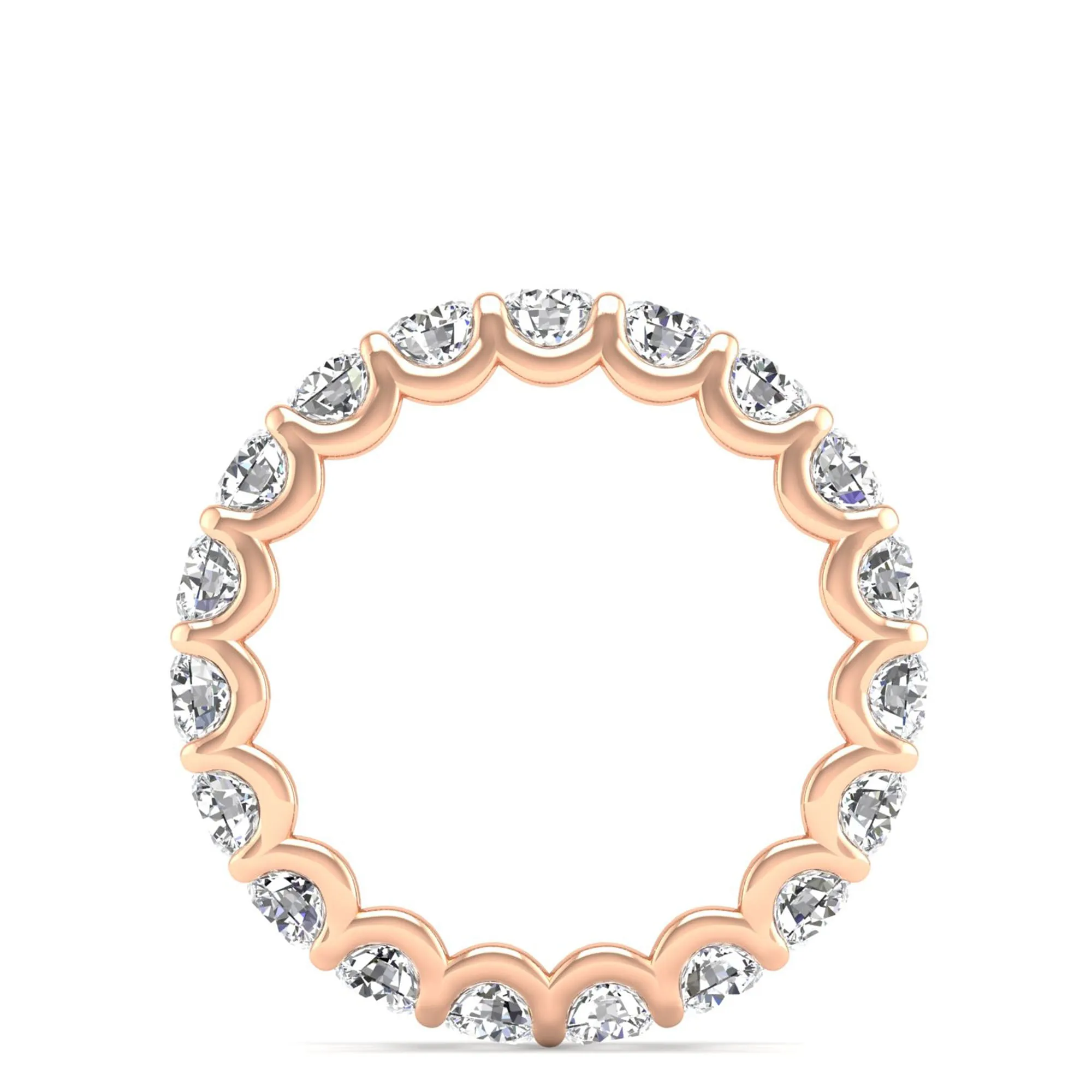 U-Prong Diamond Eternity Band