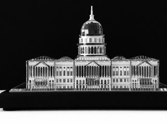 U.S. Capitol Building Scale-Model (Crystal and Silver)