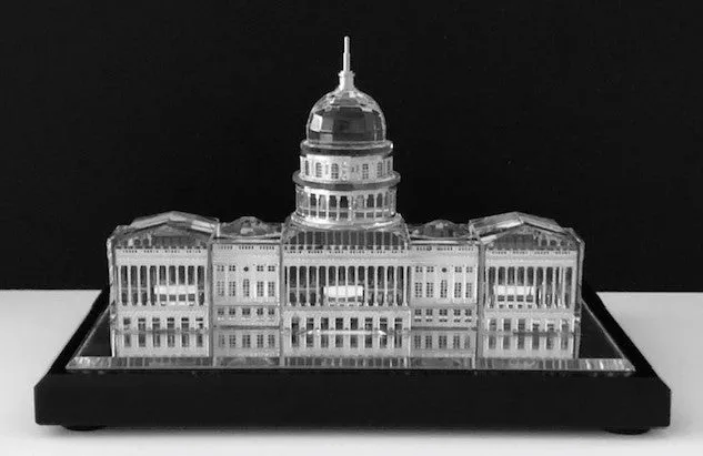 U.S. Capitol Building Scale-Model (Crystal and Silver)