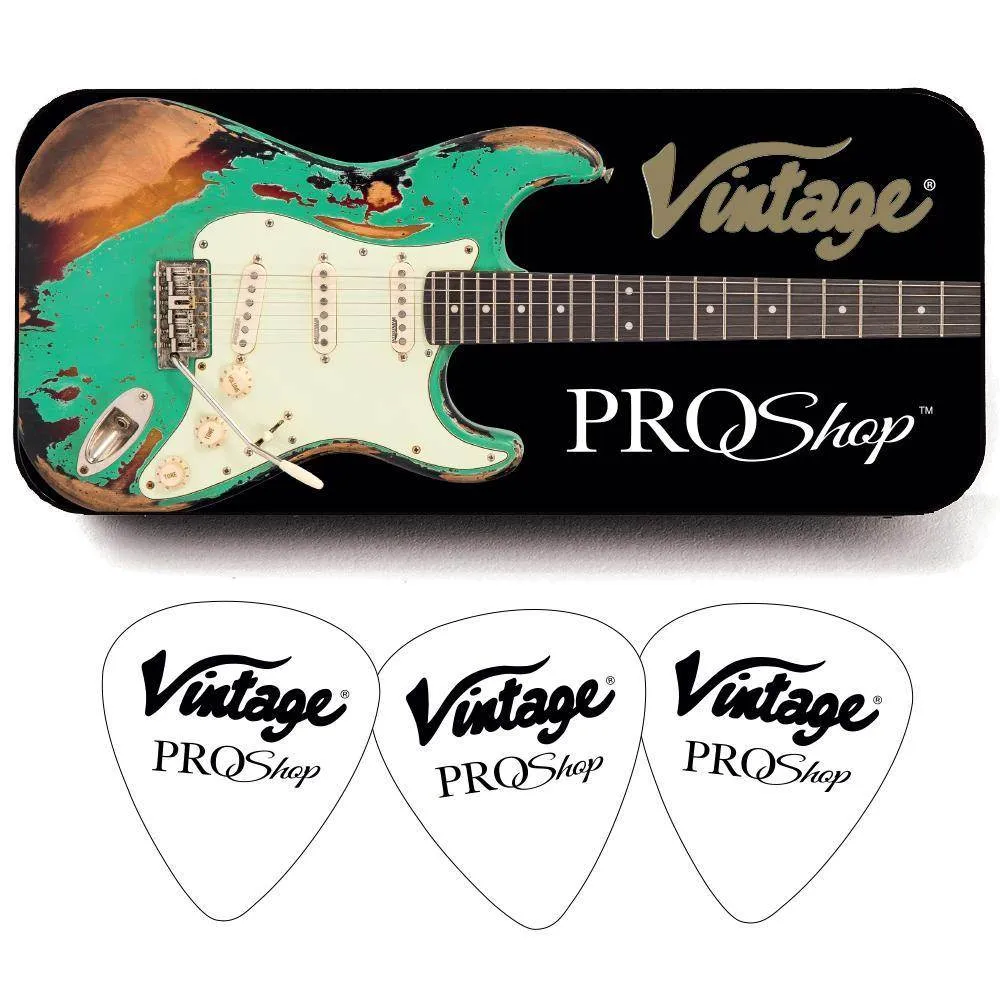 Vintage V6 ProShop Unique ~ Distressed Gold ~ Hardtail (Contact: Richards Guitars. www.rguitars.co.uk)