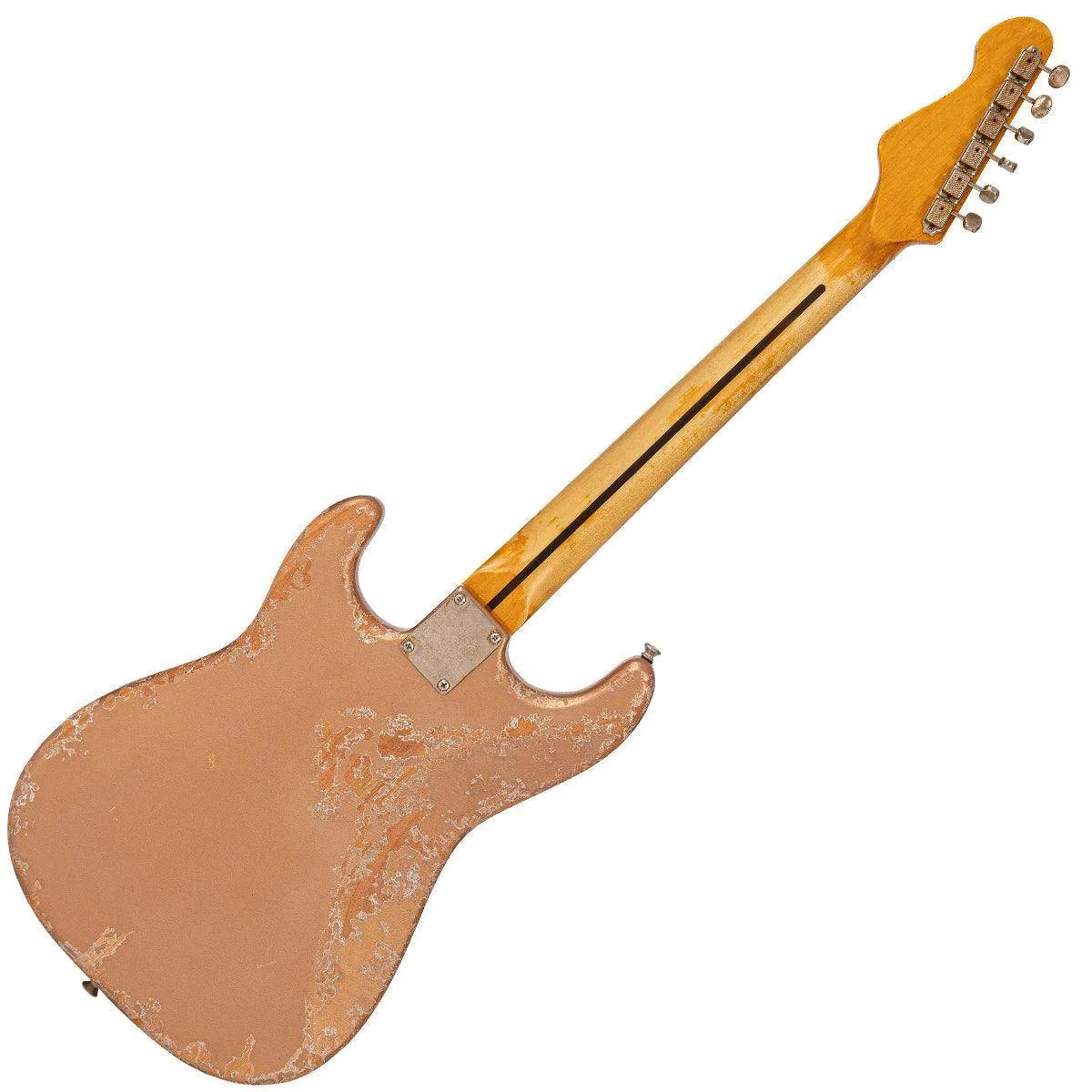 Vintage V6 ProShop Unique ~ Distressed Gold ~ Hardtail (Contact: Richards Guitars. www.rguitars.co.uk)