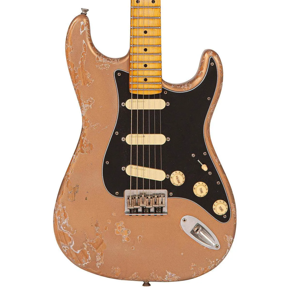 Vintage V6 ProShop Unique ~ Distressed Gold ~ Hardtail (Contact: Richards Guitars. www.rguitars.co.uk)