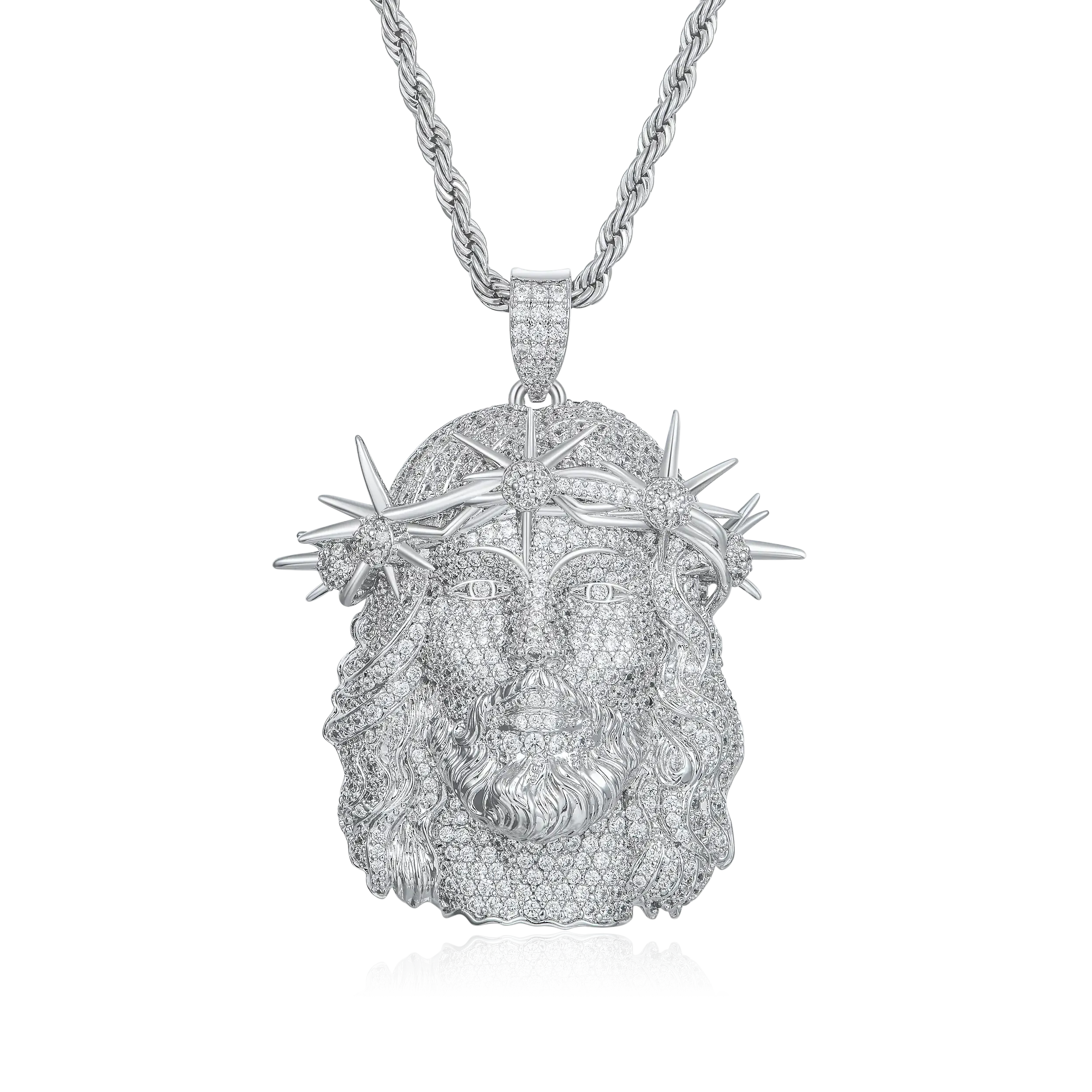 Women's Jesus Fully Piece Iced Pendant