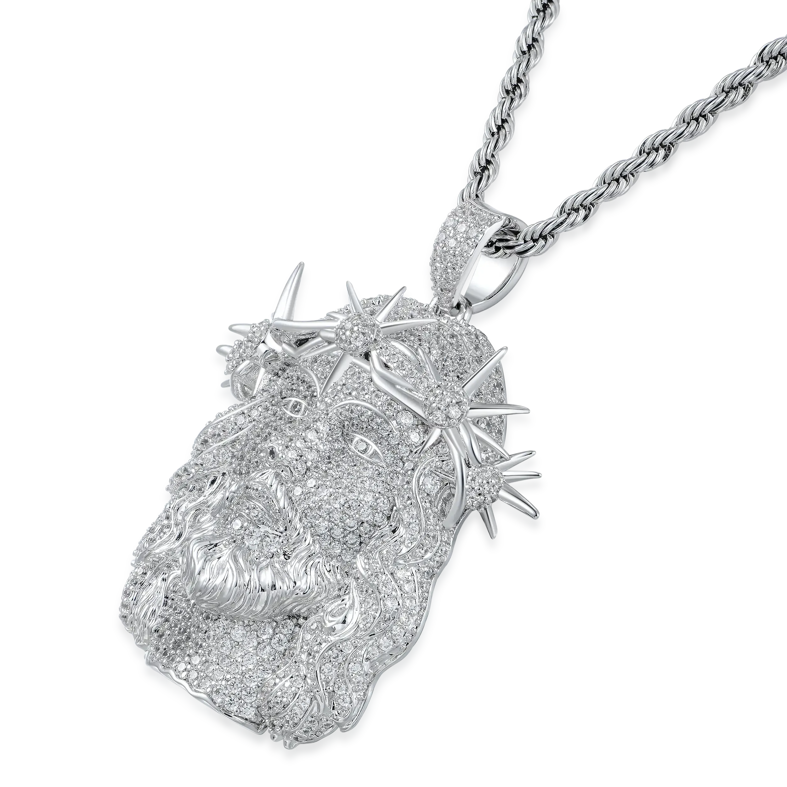 Women's Jesus Fully Piece Iced Pendant