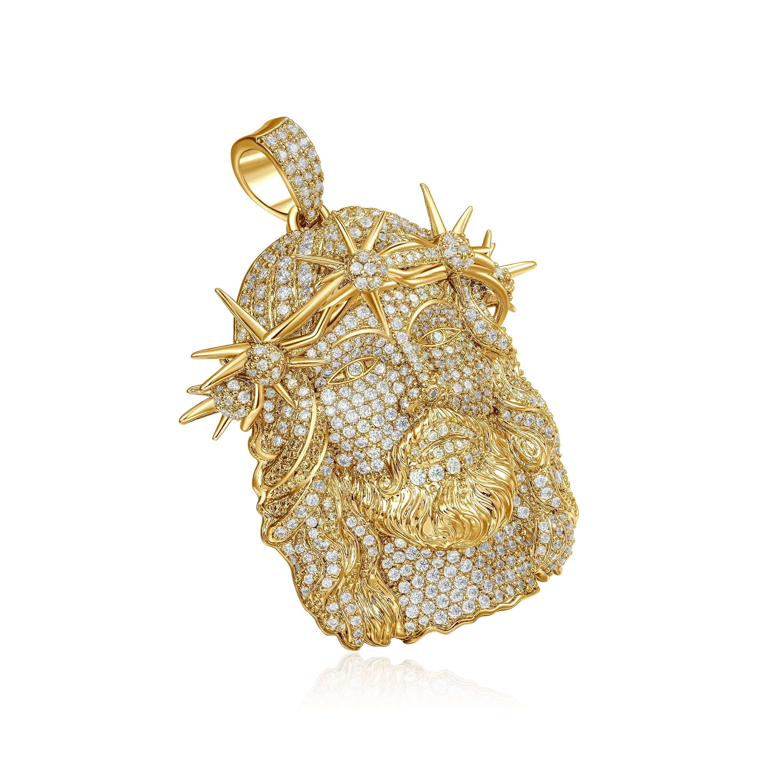 Women's Jesus Fully Piece Iced Pendant