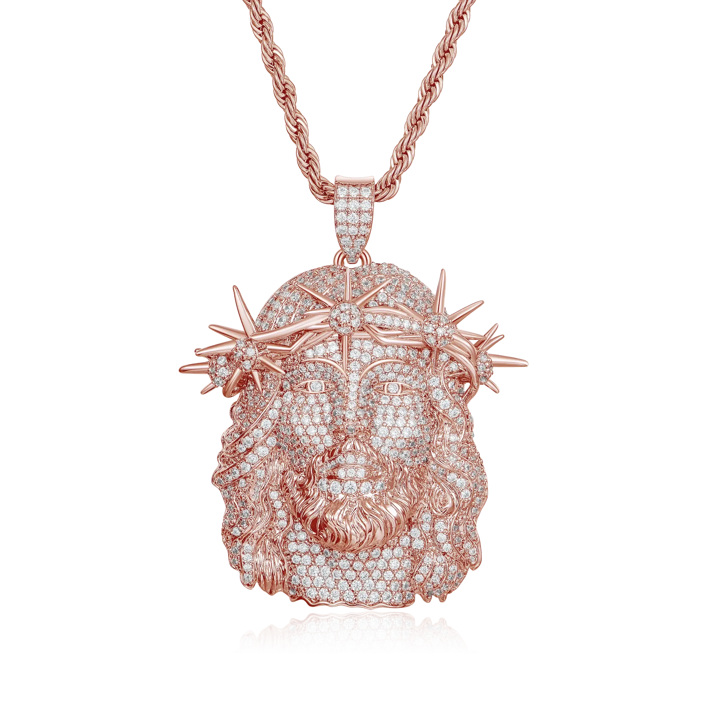 Women's Jesus Fully Piece Iced Pendant
