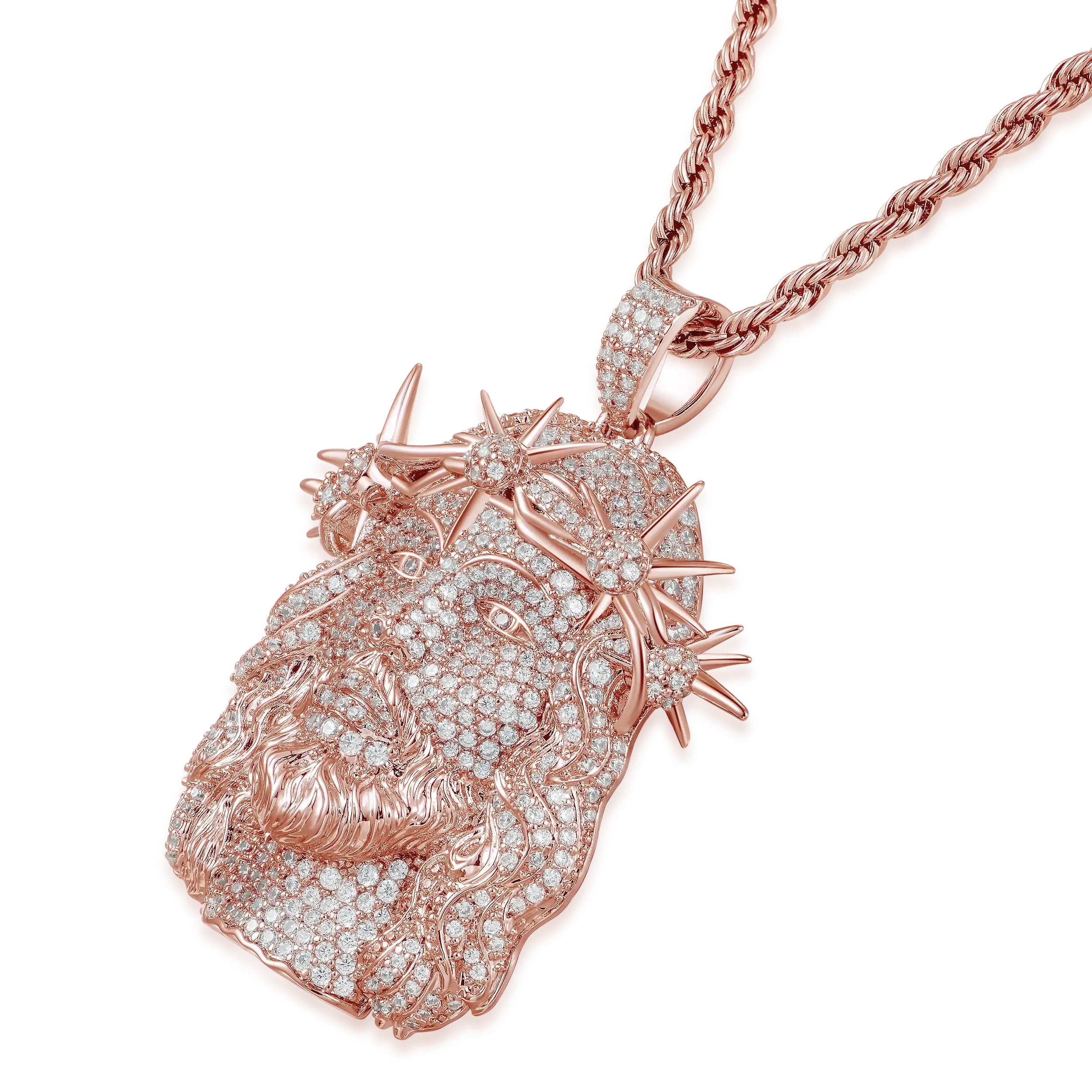 Women's Jesus Fully Piece Iced Pendant