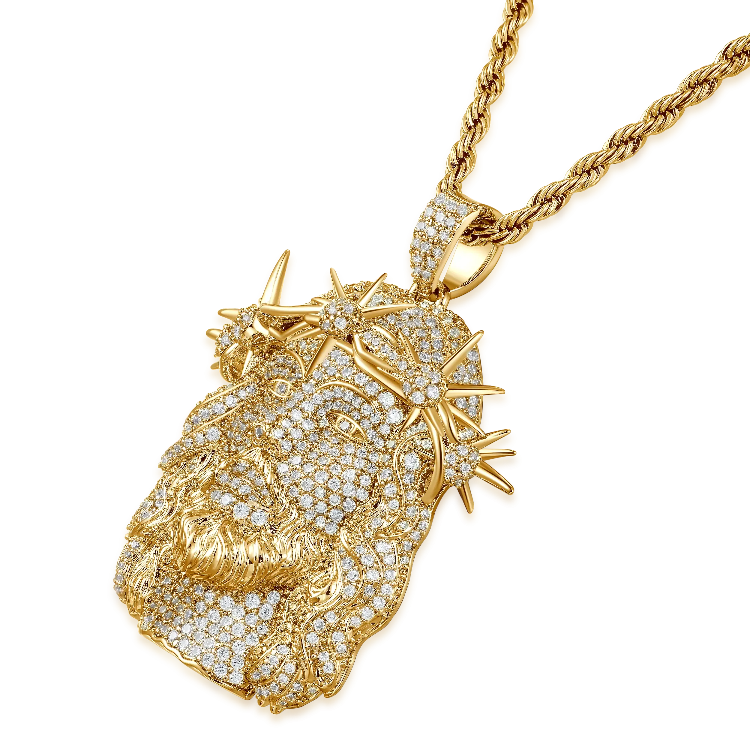 Women's Jesus Fully Piece Iced Pendant