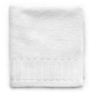Zenith Collection Stylish Washcloth / 13" X 13" / White / 1 Dozen by The Turkish Towel Company