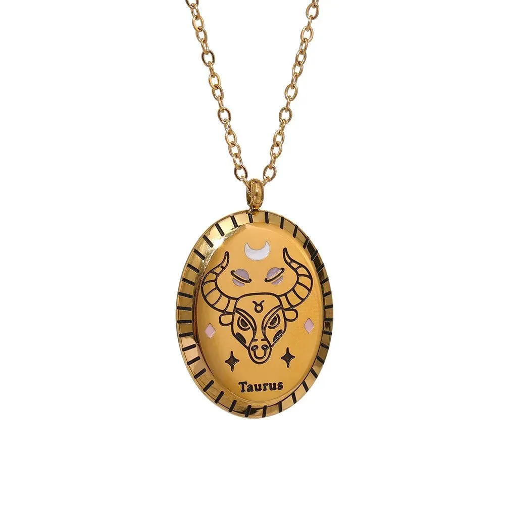 Zodiac Sign Constellation Pendant Necklace